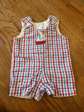 Appliqué sailboat jonjon romper